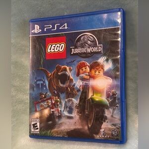 PS4 LEGO Jurassic World 2015 Case - Disc - Art Page WB Games
